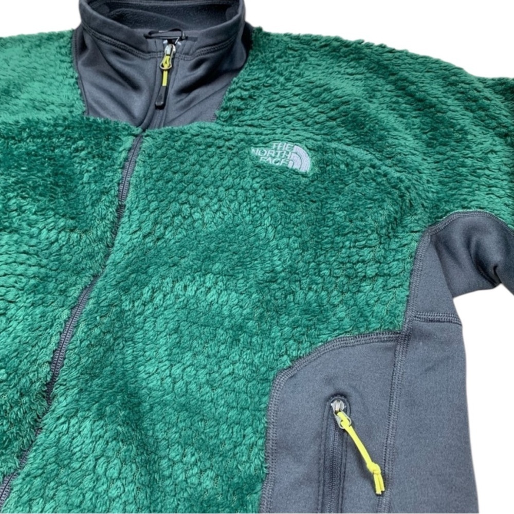 THE NORTH FACE Malbec Grizzly Pack Polartek Fleece Full Zip Jacket in Green XL - Picture 11 of 14